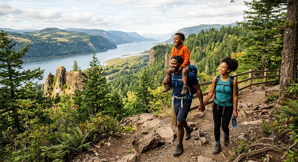 PIR_family hiking columbia river gorge area