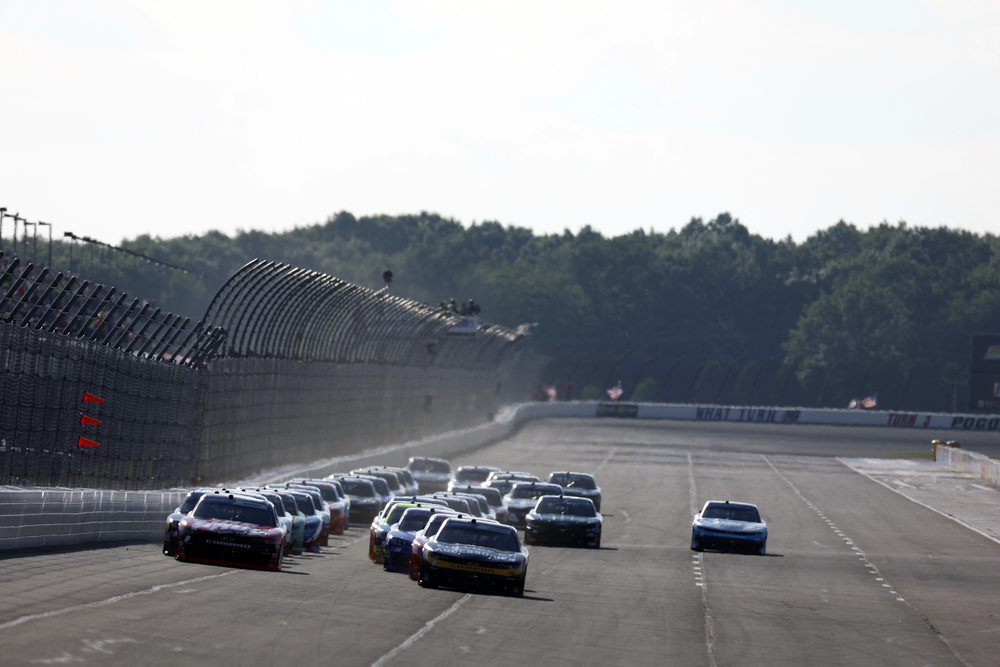 NASCAR Xfinity Series Driver, Josh Berry (8) races at the Pocono Raceway